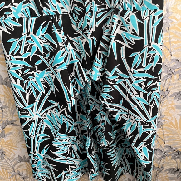 Michael Kors Blue & Black Button Up Sleeveless Collared Summer Dress Size 6 - Picture 5 of 8